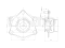Front shock absorber mount thumb