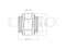 Inner rear transverse link silent block thumb