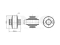 Rear front lower control arm bushing thumb