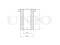 Rear leaf spring bushing thumb