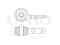 Rear front lower control arm silent block thumb