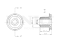 Steering rack bushing thumb
