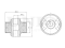 Rear front lower control arm bushing thumb