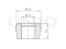 Rear shock absorber bushing thumb