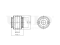 Rear lower transverse link bushing thumb