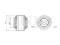 Rear transverse link bushing thumb