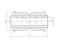 Rear leaf spring bushing thumb