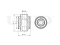 Rear lower transverse control arm bushing thumb