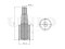 Rear outer front lower control arm bushing thumb