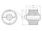 Rear upper longitudinal control arm silent block thumb