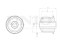 Inner front upper control arm silent block thumb