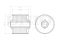 Rear longitudinal control arm silent block thumb
