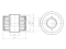 Rear front lower control arm silent block thumb