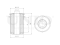 Inner front lower control arm silent block thumb