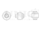 Rear front lower control arm silent block thumb