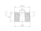Rear shock absorber bushing thumb