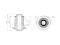Rear lower transverse control arm bushing thumb