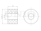 Rear stabilizer bushing thumb