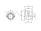 Front sway bar bushing thumb