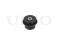 Rear shock absorber mount bushing thumb