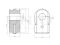 Front stabilizer bushing thumb