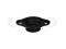 Rear shock absorber mount thumb