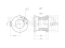 Rear stabilizer bushing thumb