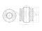 Rear front lower control arm silent block thumb