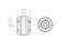 Front front lower control arm bushing thumb