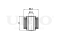 Rear upper transverse link bushing thumb