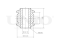 Inner rear transverse link silent block thumb