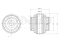 Front rear upper control arm silent block thumb