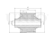 Rear longitudinal control arm silent block thumb