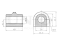 Front stabilizer bushing thumb