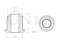 Inner front upper control arm silent block thumb