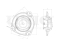 Left front shock absorber mount thumb
