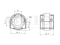 Front sway bar bushing thumb