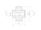 Rear front lower control arm silent block thumb