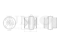 Rear longitudinal control arm silent block thumb
