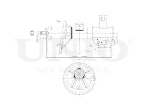 Right front gas shock absorber photo
