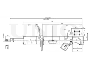 Right front gas shock absorber photo