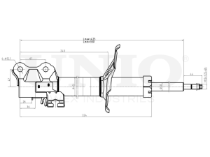 Right front gas shock absorber photo