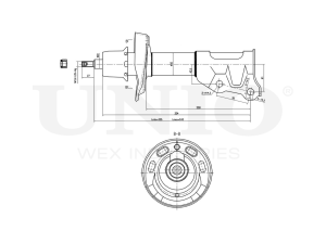Right front gas shock absorber photo