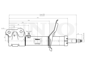 Right front gas shock absorber photo