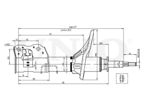 Right front gas shock absorber photo