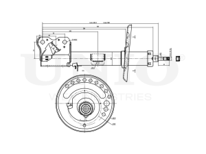 Right front gas shock absorber photo