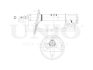 Right front gas shock absorber photo