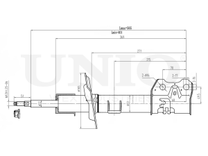 Right front gas shock absorber photo