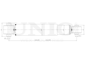 Rear gas shock absorber photo