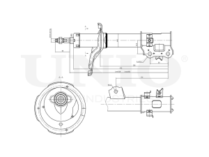 Right front gas shock absorber photo